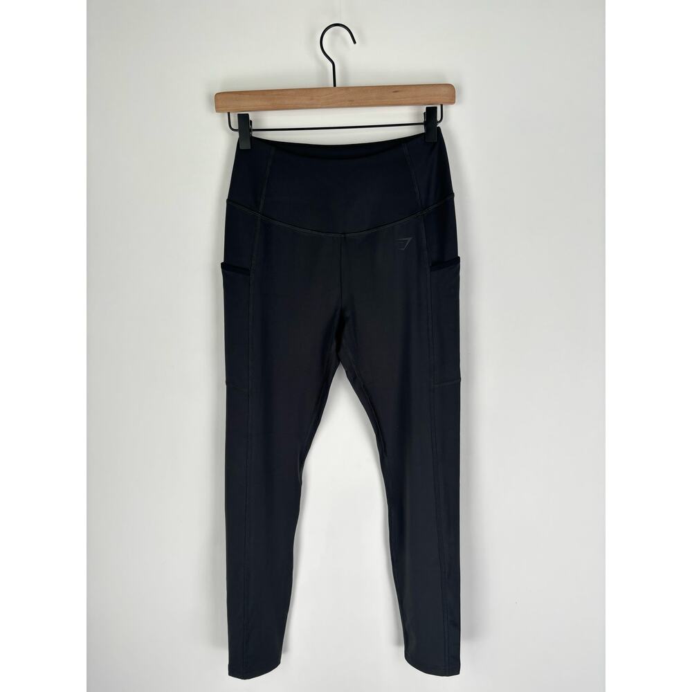 Gymshark High Waisted Pocket Leggings Womens Size Medium Black New B4A8O